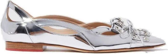 Scarosso X Paula Cademartori Moon Pointed-Toe Ballerina Shoes