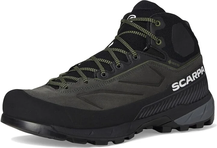 Scarpa Rapid XT Mid GTX Men's Climbing Shoes Shark/Military : EU 40 (US Men's 7.5) D - Medium, Suede - Image 5