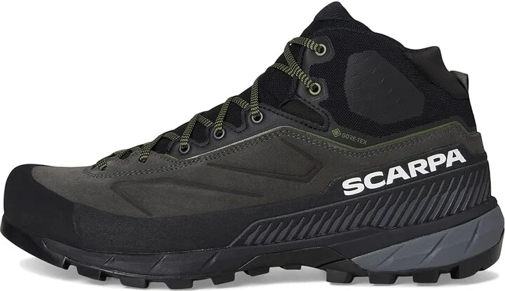 Scarpa Rapid XT Mid GTX Men's Climbing Shoes Shark/Military : EU 40 (US Men's 7.5) D - Medium, Suede - Image 6