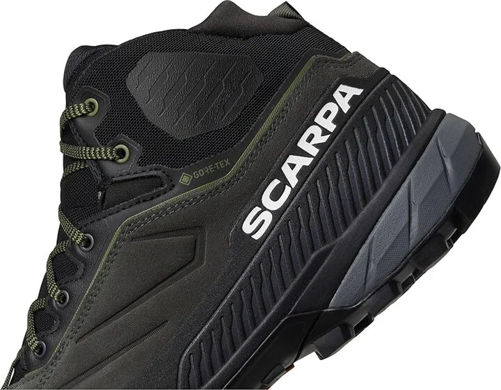 Scarpa Rapid XT Mid GTX Men's Climbing Shoes Shark/Military : EU 40 (US Men's 7.5) D - Medium, Suede - Image 7