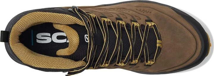 Scarpa Rush 2 Pro Mid GTX Men's Climbing Shoes Brown/Sulphur : EU 41.5 (US Men's 8.5) D - Medium, Synthetic - Image 2