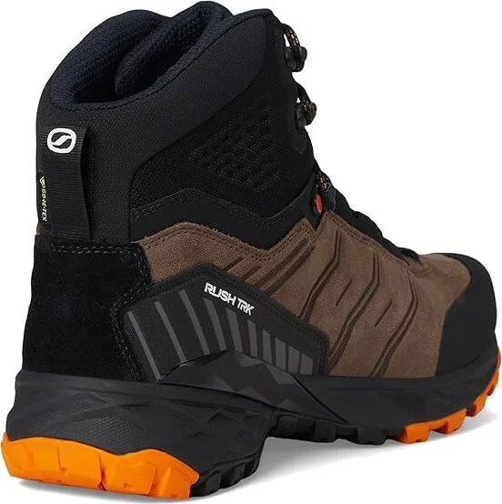 Scarpa Rush TRK GTX Men's Shoes Brown/Orange : EU 44.5 (US Men's 11) D - Medium, Synthetic/Textile - Image 4