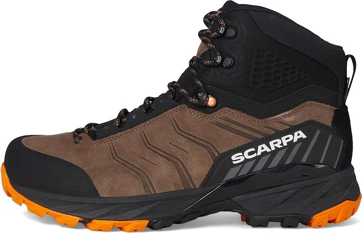 Scarpa Rush TRK GTX Men's Shoes Brown/Orange : EU 44.5 (US Men's 11) D - Medium, Synthetic/Textile - Image 6