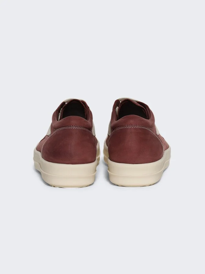 Scarpe In Pelle Vintage Sneakers Rosewood And Milk