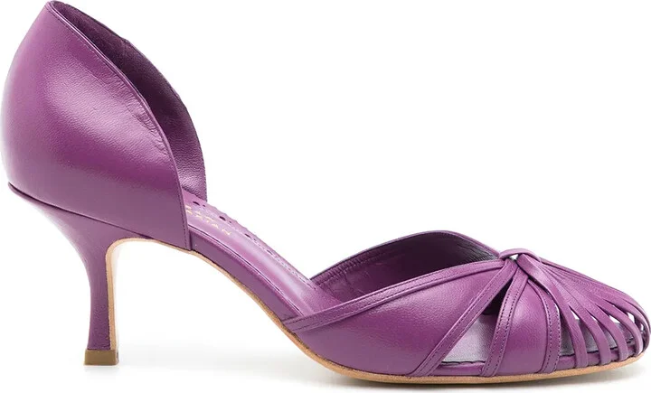 Scarpin leather pumps