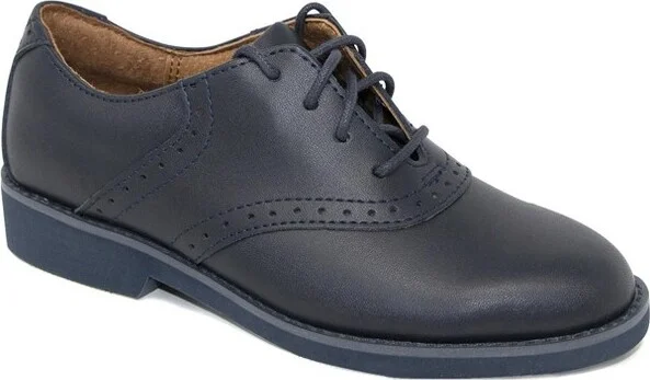 School Issue Women's Upper Class Dress Oxford Shoe, navy, 7 WIDE - Image 2