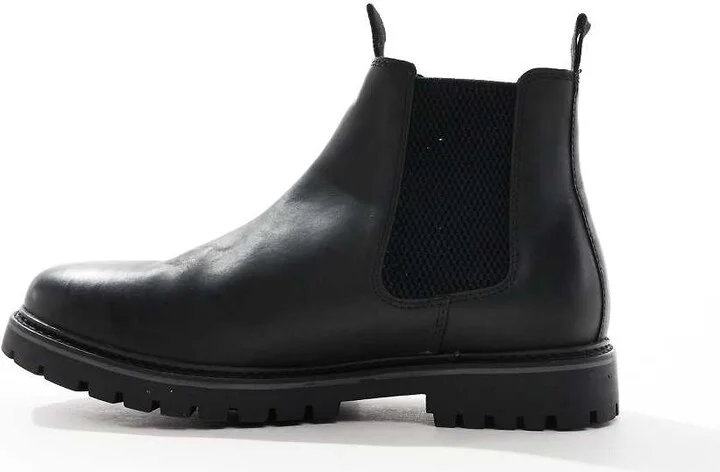 schuh Dawson chelsea boots in black leather - Image 2