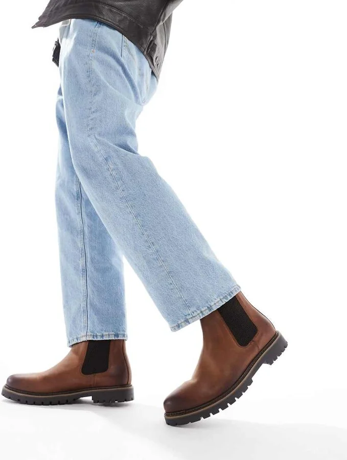 schuh Dawson chelsea boots in brown leather