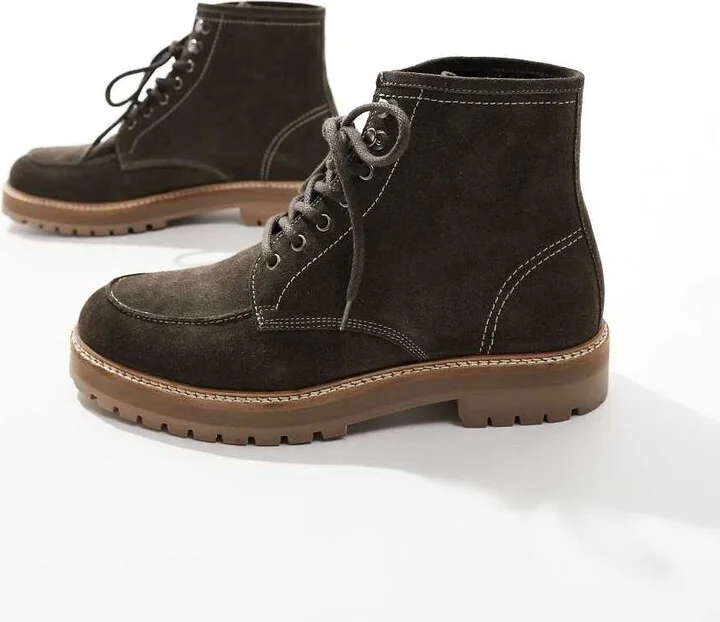 schuh Django chukka boots in gray nubuck - Image 2