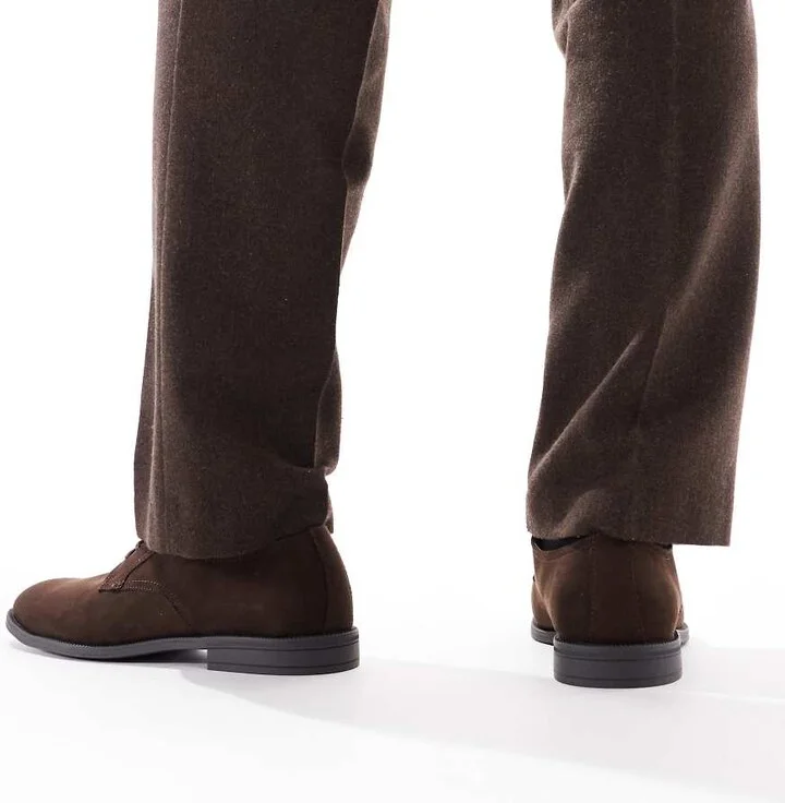 schuh Malcolm derby shoes in brown - Image 4