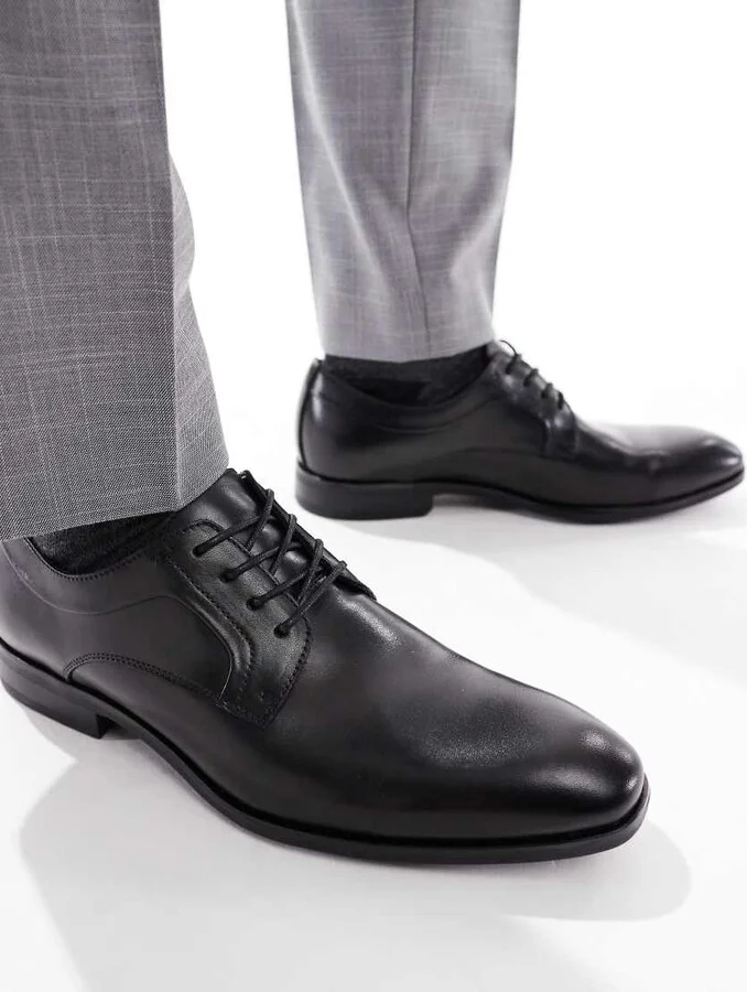 schuh Malcolm lace up shoes in black - Image 3