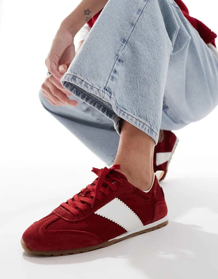 schuh Meredith sneakers in red suede