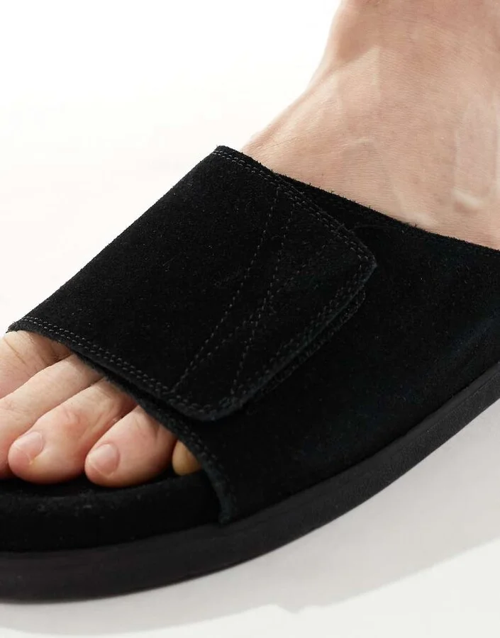 Schuh Samuel Sandals In Black Suede - Image 3