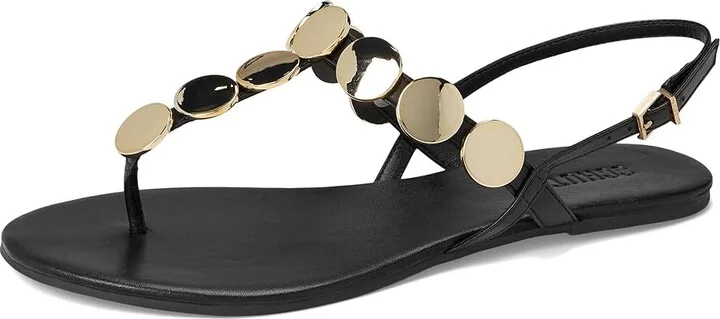 Schutz Acacia T Women's Wedge Shoes Black 5 : 7.5 M, Leather - Image 5