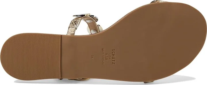 Schutz Acacia Women's Sandals Platina : 9 M, Leather - Image 3