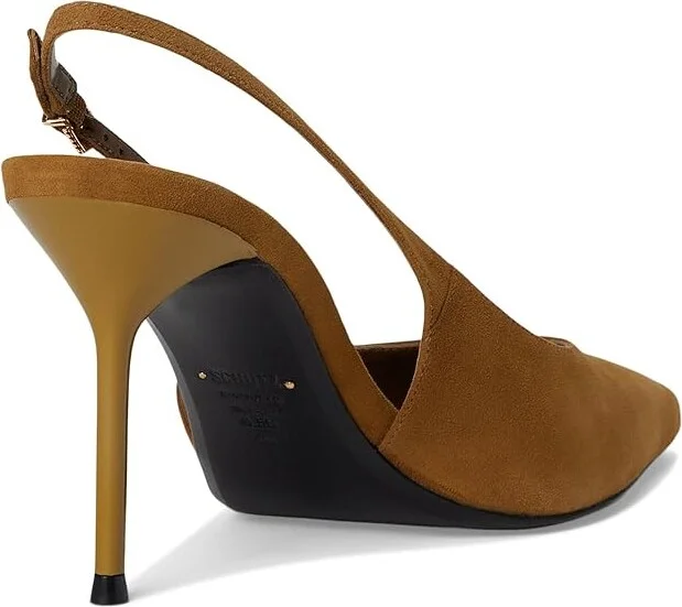 Schutz Alicia Sling Women's Shoes Dried Pistachio : 8 M, Suede - Image 4