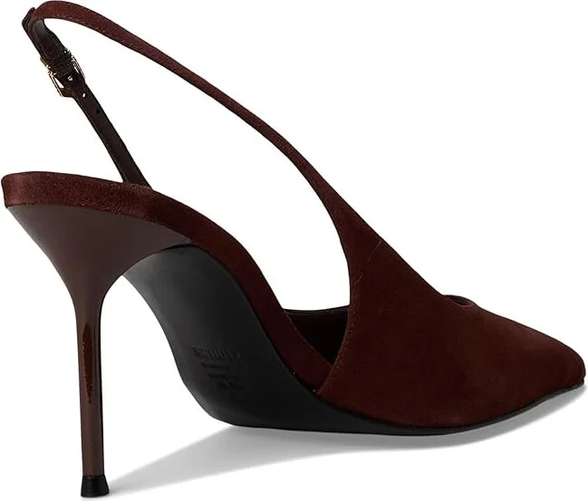 Schutz Alicia Sling Women's Shoes Root Brown : 5 M, Suede - Image 4