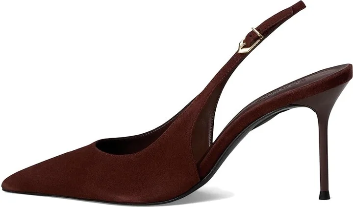 Schutz Alicia Sling Women's Shoes Root Brown : 5 M, Suede - Image 6