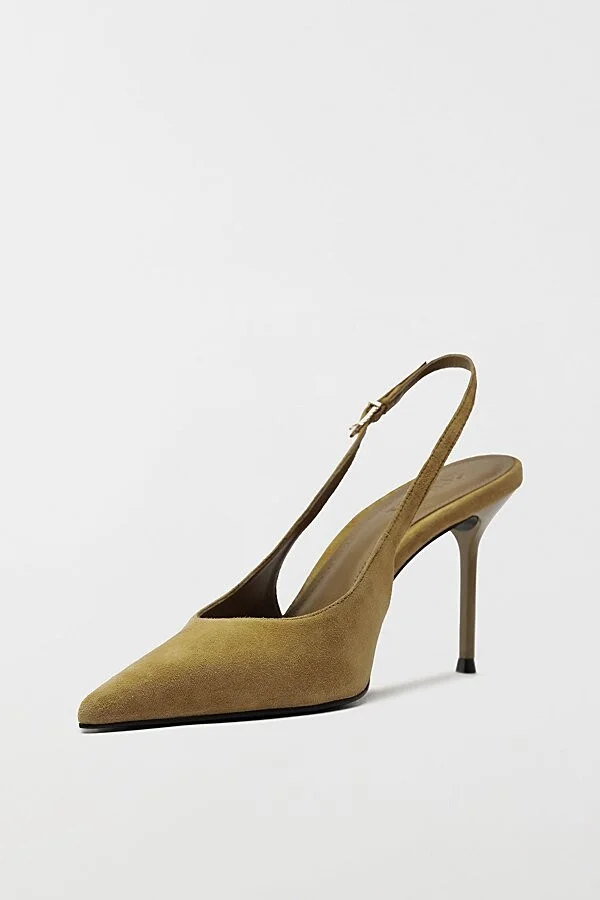 Schutz Alicia Suede Sling Heel in Black - Image 11