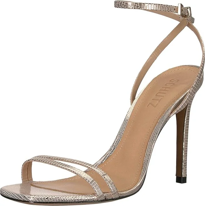 Schutz Altina Women's Shoes Platina Shine Lizard : 5 M, Leather - Image 2