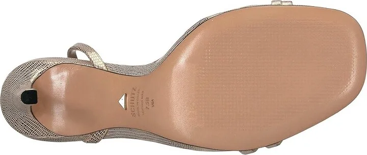 Schutz Altina Women's Shoes Platina Shine Lizard : 5 M, Leather - Image 4