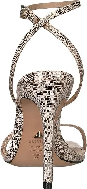Schutz Altina Women's Shoes Platina Shine Lizard : 5 M, Leather - Image 5