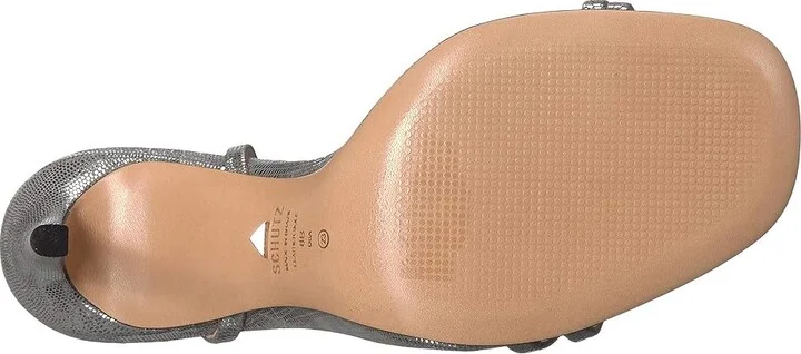 Schutz Altina Women's Shoes Prata Shine Lizard : 5 M, Leather - Image 4