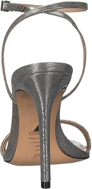 Schutz Altina Women's Shoes Prata Shine Lizard : 5 M, Leather - Image 5