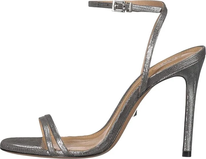 Schutz Altina Women's Shoes Prata Shine Lizard : 5 M, Leather - Image 7