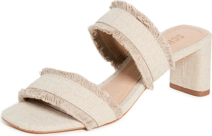 Schutz Amely Mid Block Sandals