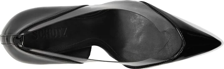 Schutz Andie High Women's Heels Black/Fume : 9.5 M, Leather - Image 2