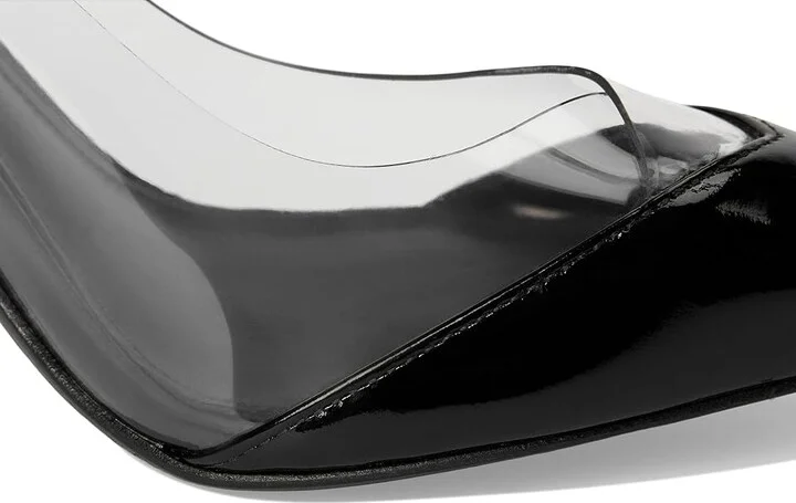 Schutz Andie High Women's Heels Black/Fume : 9.5 M, Leather - Image 7