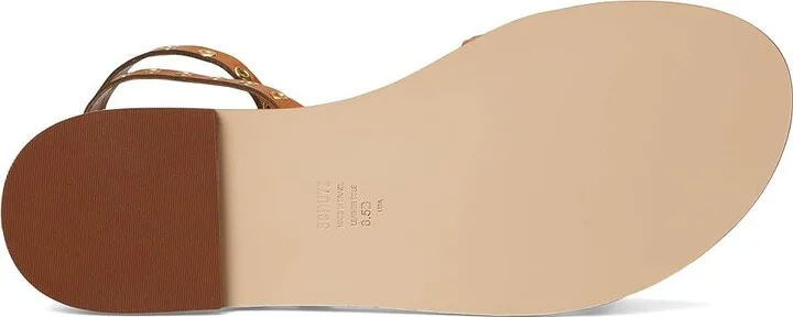 Schutz Annete Flat Women's Sandals Cuoio Brown : 5 M, Leather - Image 3