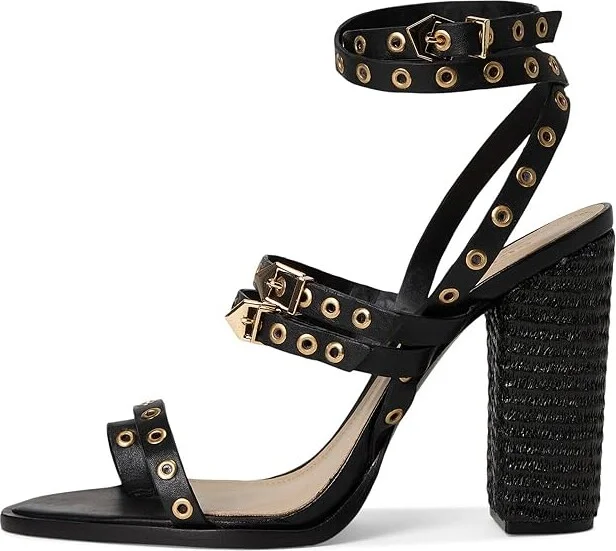 Schutz Annete High Women's Sandals Black : 5.5 M, Leather - Image 6