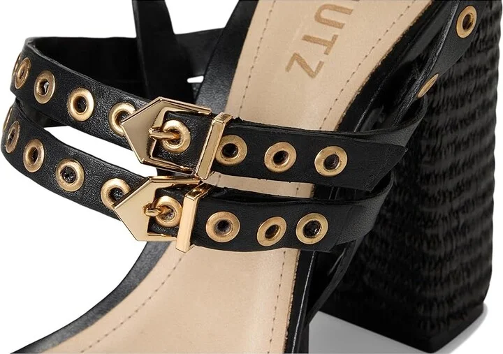 Schutz Annete High Women's Sandals Black : 5.5 M, Leather - Image 7