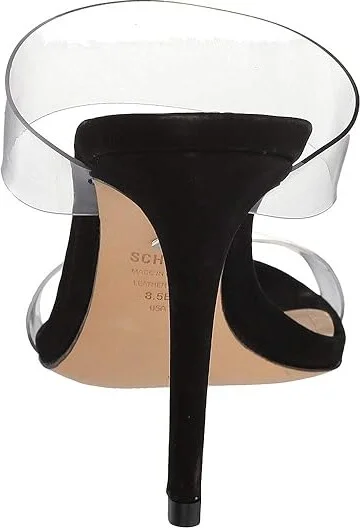 Schutz Ariella Women's Sandals Black/Transparente Nubuck/Vinil : 5 M - Image 5