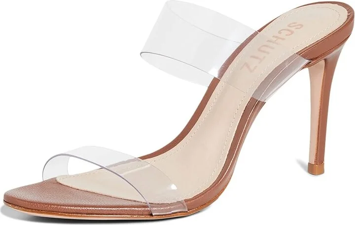 Schutz Ariella Women's Shoes Transparente(Wood) : 5 M