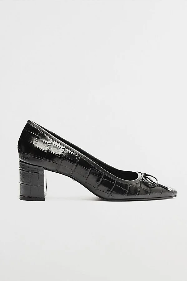 Schutz Arissa Ballet Block Heel in Black