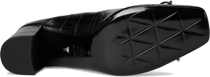 Schutz Arissa Block High Women's Heels Black 6 : 6 M, Leather - Image 3