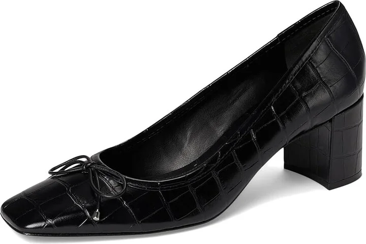 Schutz Arissa Block High Women's Heels Black 6 : 6 M, Leather - Image 5