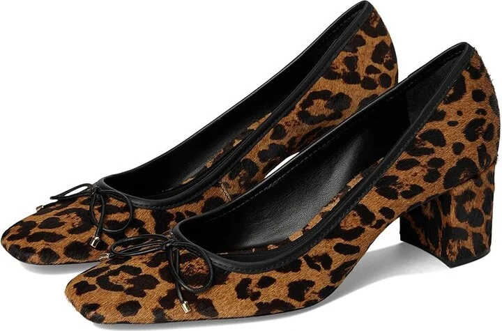 Schutz Arissa Block High Women's Heels Natural/Black : 5.5 M, Leather