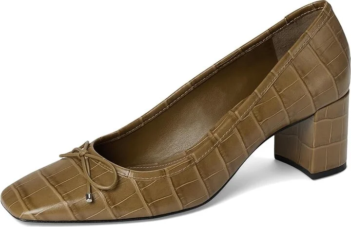 Schutz Arissa Block High Women's Heels Pistacho : 8 M, Leather - Image 5
