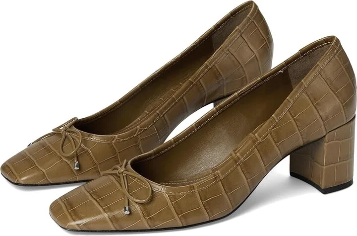 Schutz Arissa Block High Women's Heels Pistacho : 8 M, Leather