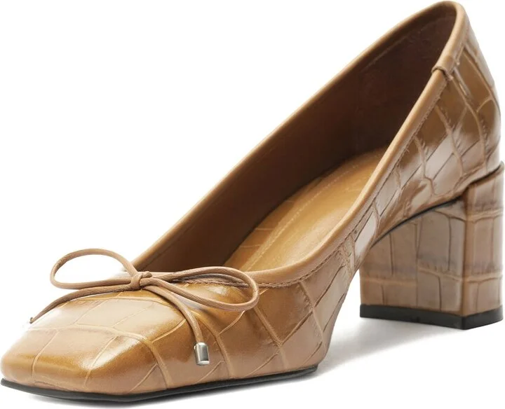 Schutz Arissa Block Leather Pump - Image 2