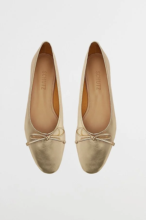 Schutz Arissa Leather Ballet Flat in Black - Image 8