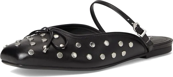 Schutz Arissa Mule Studs Women's Flat Shoes Black : 5.5 M, EVA/Leather - Image 5