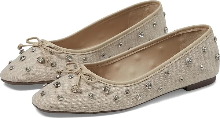 Schutz Arissa Shine Women's Flat Shoes Oyster : 8.5 M, Leather