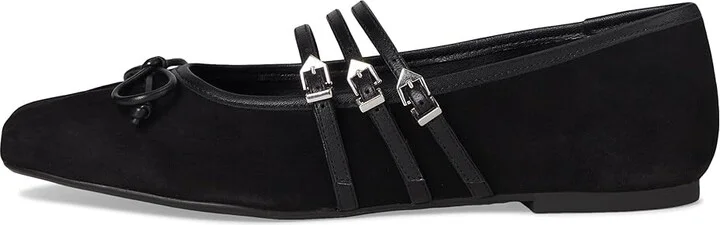 Schutz Arissa Strap Women's Flat Shoes Black : 6 M, Suede - Image 6