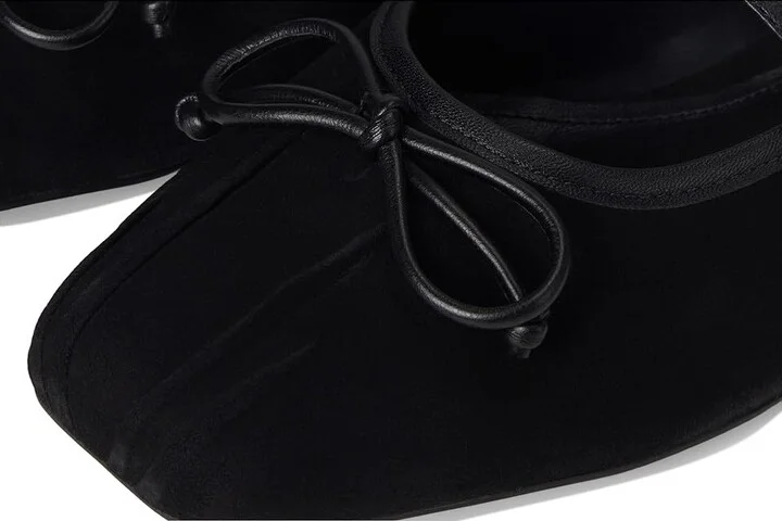 Schutz Arissa Strap Women's Flat Shoes Black : 6 M, Suede - Image 7