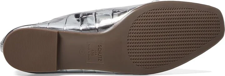 Schutz Arissa Women's Shoes Prata : 5.5 M, Leather - Image 3